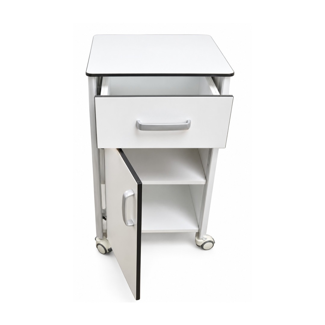 Table de chevet trespa avec tiroir et porte